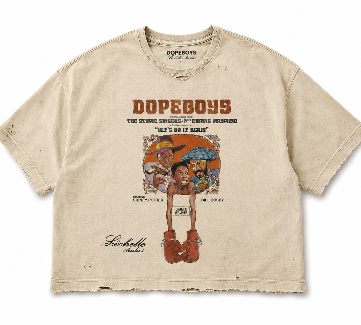 Let’s Do It Again – Vintage Boxing Distressed Tee | L’echelle Studios x Dopeboys