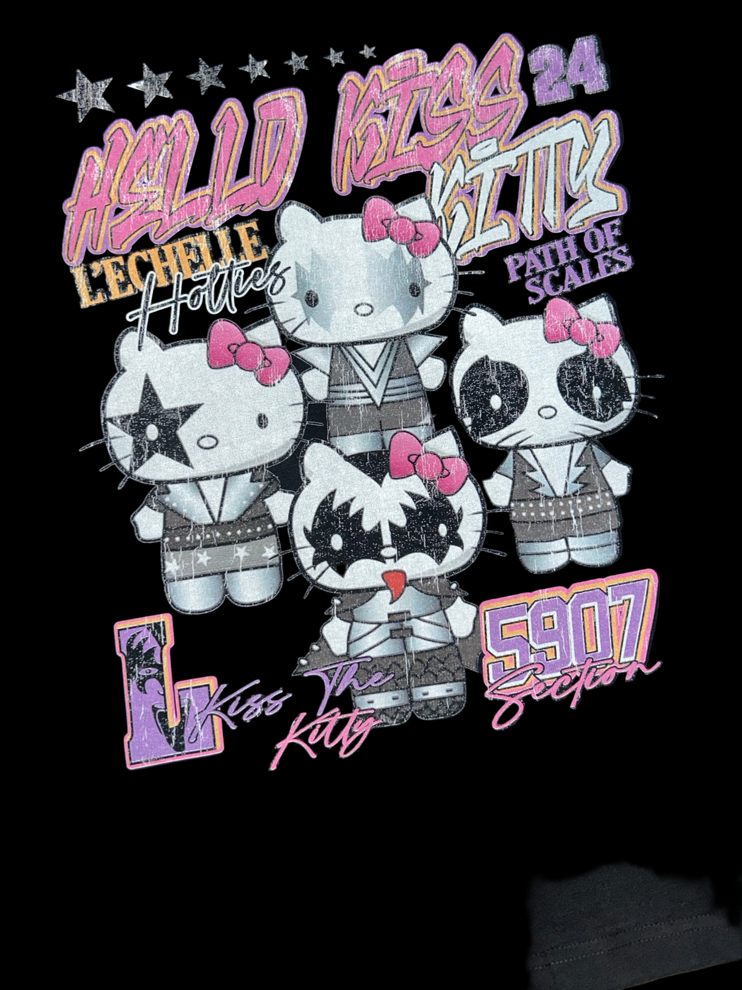 L’echelle Hotties x Kiss the Kitty😻😻😻😻 (Solid Black)