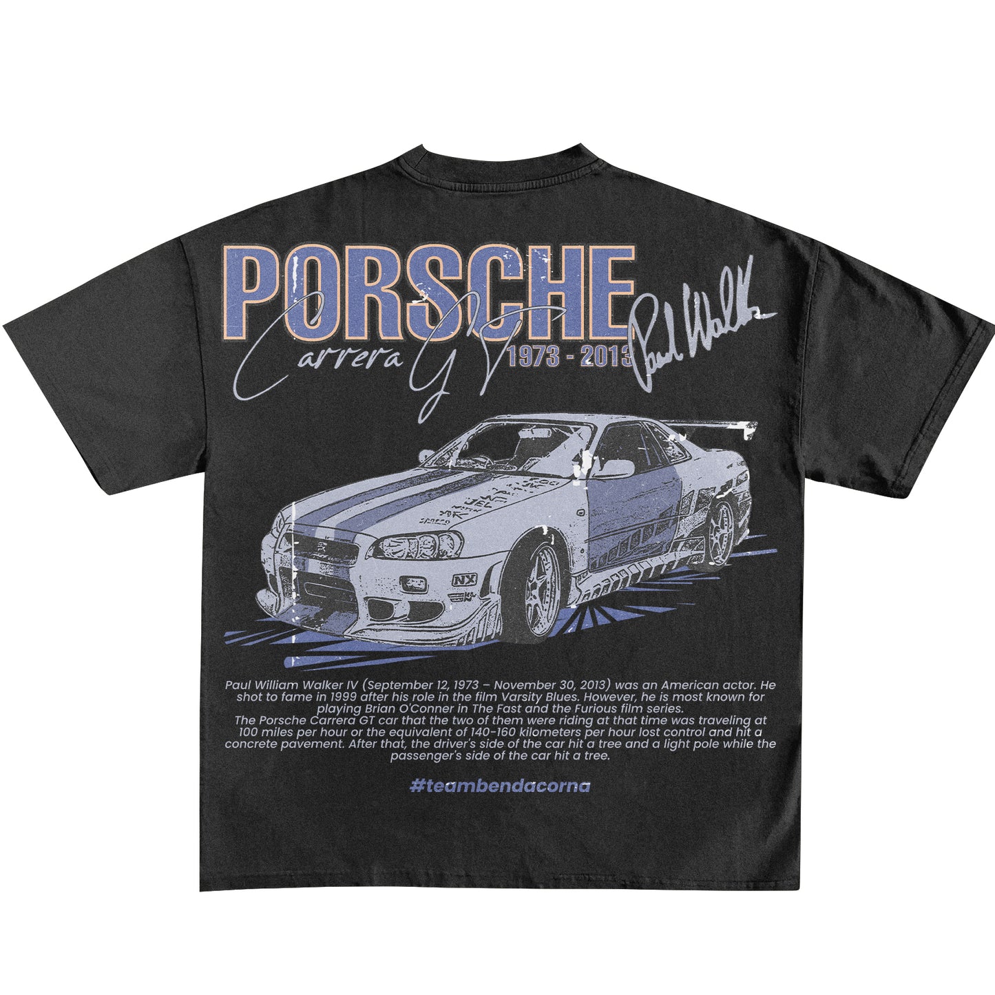 Paul Walker “Memorbelia Tee” (Black)