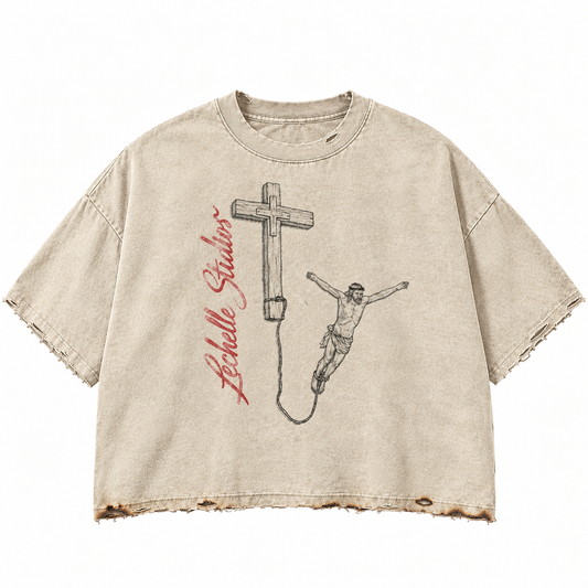 The Last Sacrifice Vintage Oversized Tee – L’echelle Studios x Dopeboys
