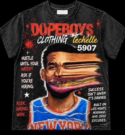 DOPEBOYS X L’ECHELLE “KAT” Distress Tee